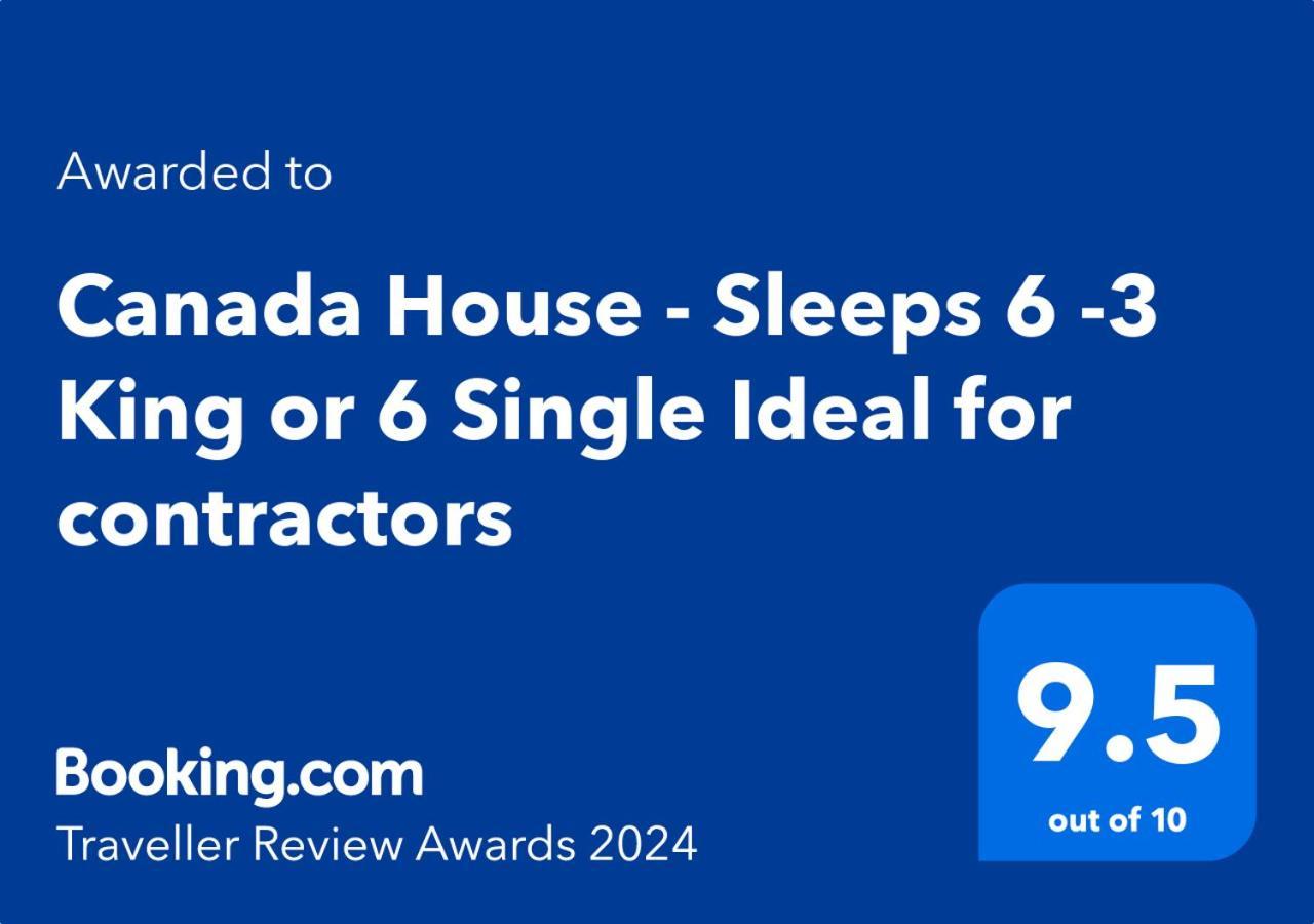 Canada House - Sleeps 6 -3 King Or 6 Single Ideal For Contractors 沃灵顿 外观 照片